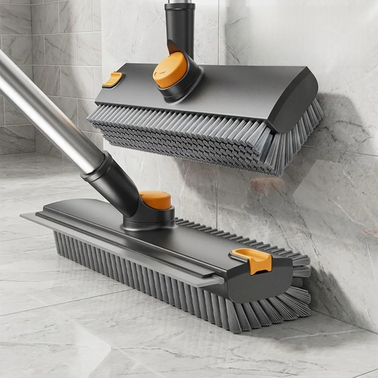 Long Handle Rotating Grout Brush – Deep Cleaning Floor Scrubber