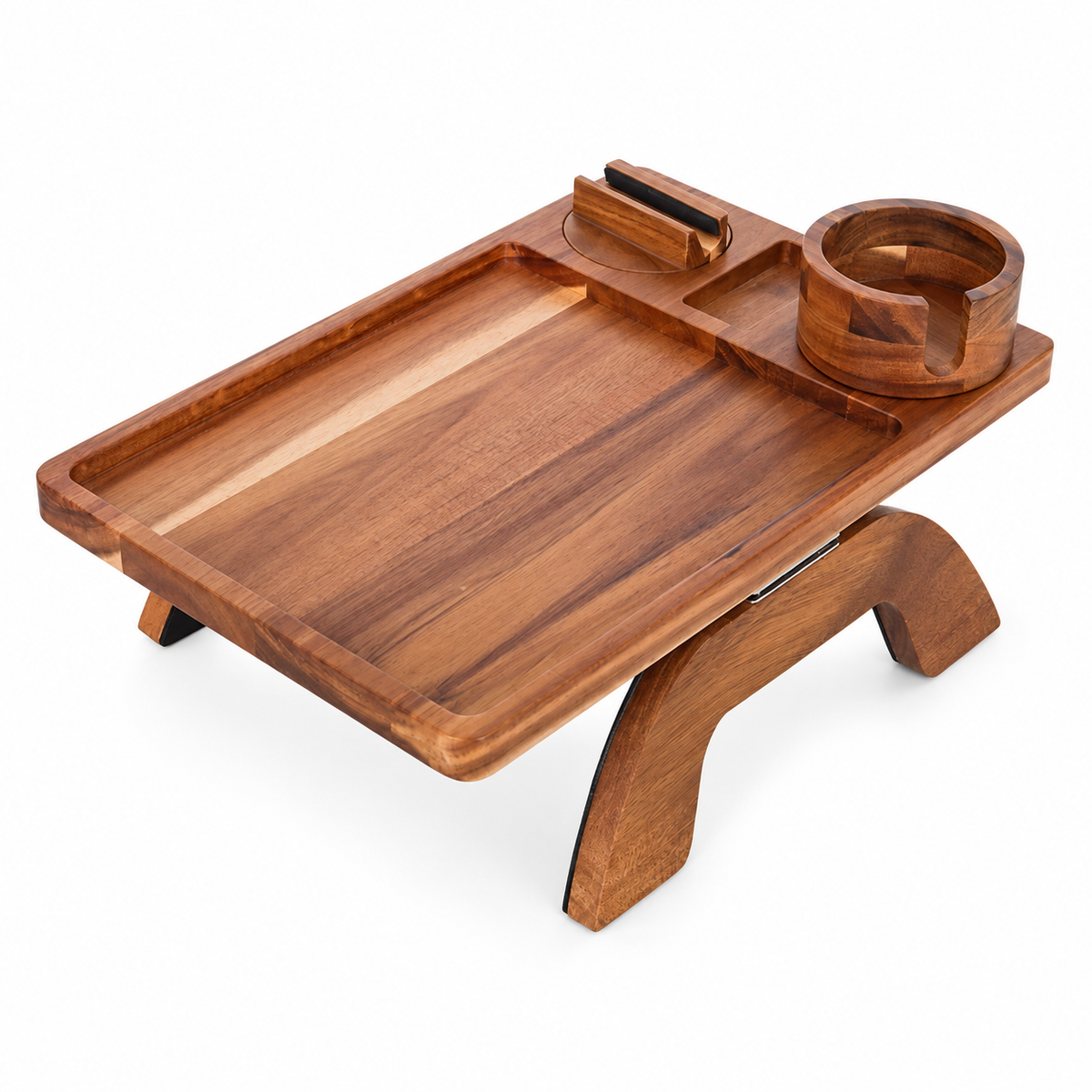 Wooden Sofa-Arm Tray Table