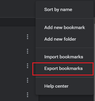 Import Export Chrome Bookmarks 2