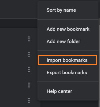 Import Export Chrome Bookmarks 3