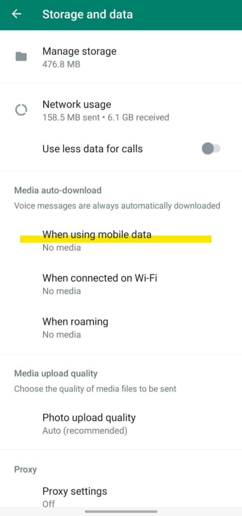 disable auto download whatsapp
